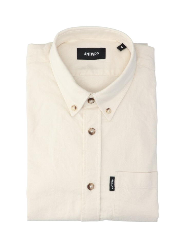 Ecru Clay katoenen hemd (regular fit) met lange mouwen 