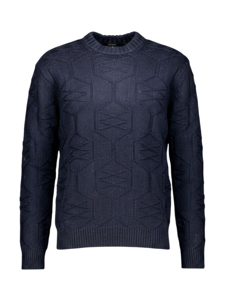Blauwe trui met structuur Antwrp 