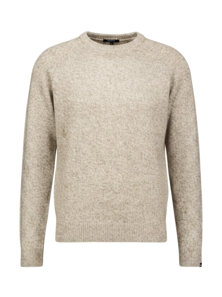 Beige wollen trui met spikkelmotief Antwrp