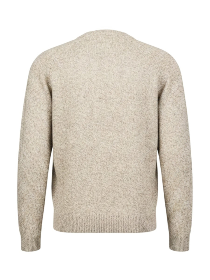 Beige wollen trui met spikkelmotief Antwrp