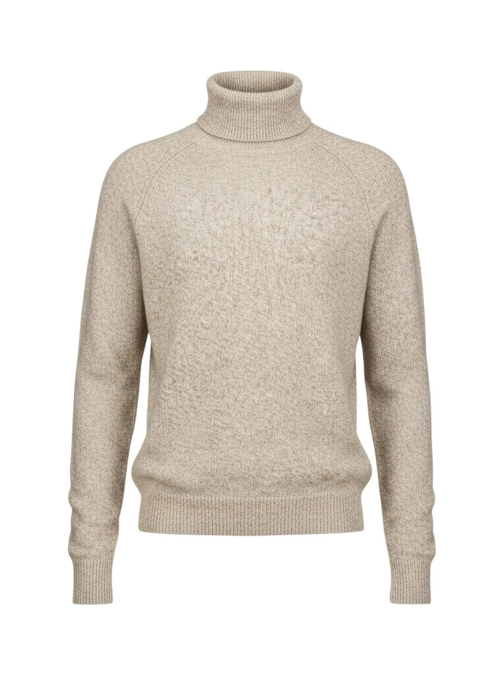 Beige wollen trui met spikkelmotief Antwrp