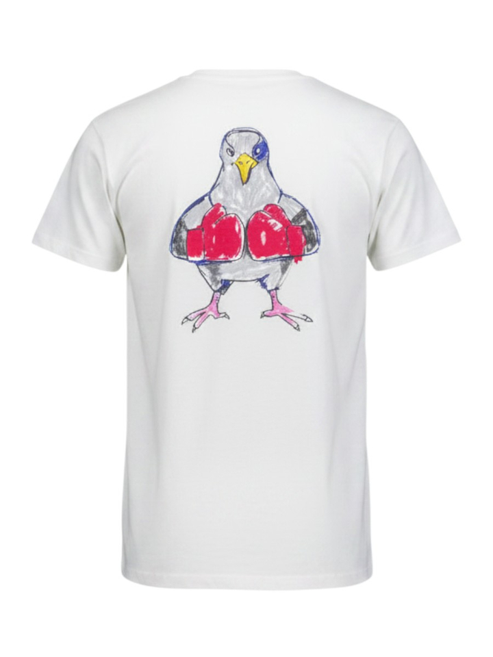 Witte T-shirt met opdruk Antwrp