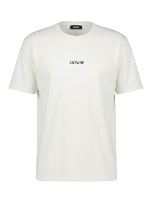 Xitte katoenen T-shirt met bordeaux merklogo Antwrp