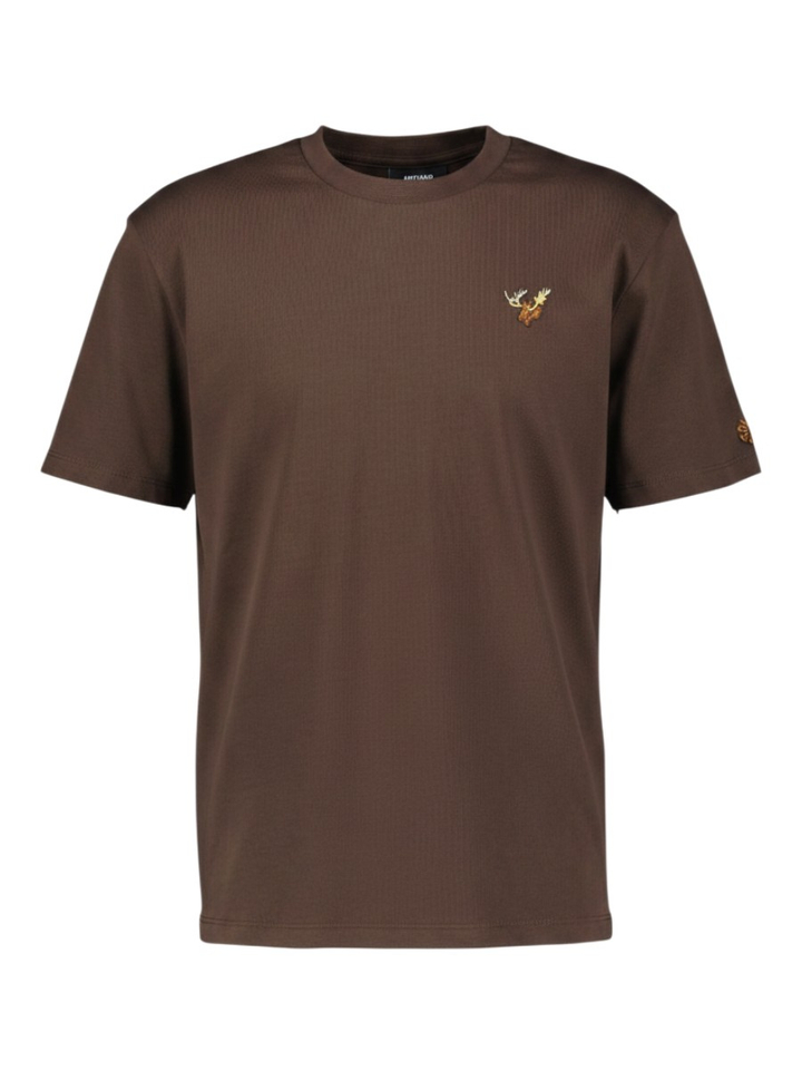 Donkerbruine katoenen T-shirt Antwrp