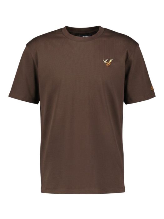 Donkerbruine katoenen T-shirt Antwrp