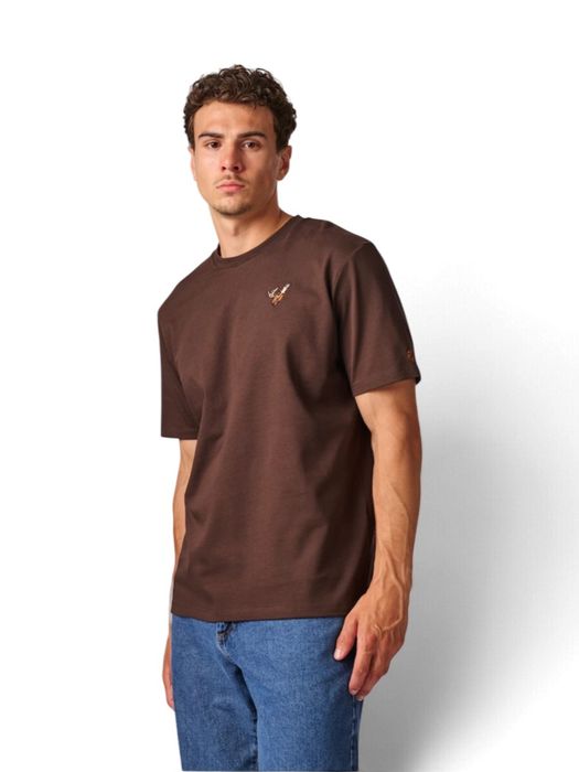 Donkerbruine katoenen T-shirt Antwrp
