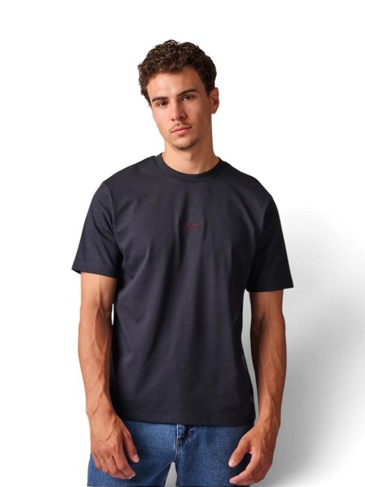 Donkerblauwe katoenen T-shirt Antwrp