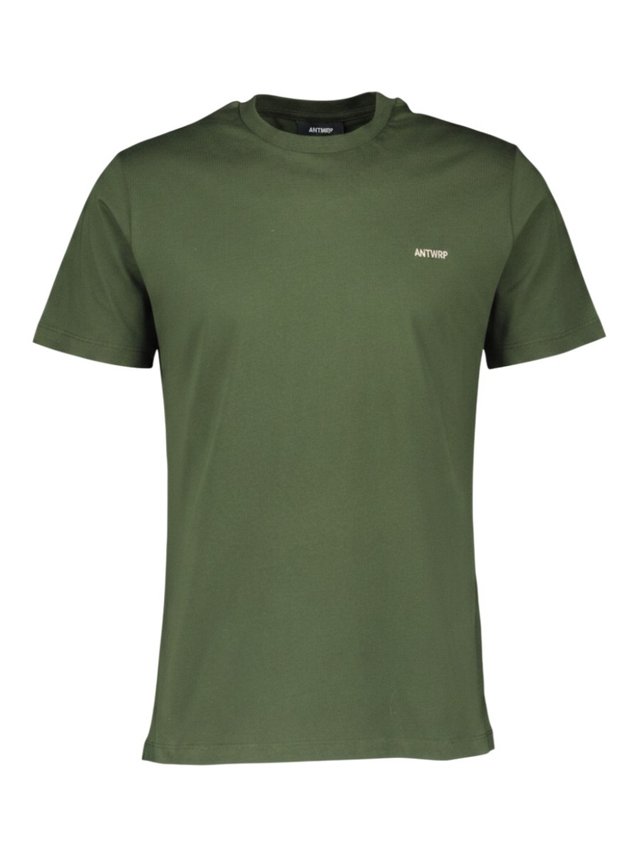 Kaki groene katoenen T-shirt Antwrp