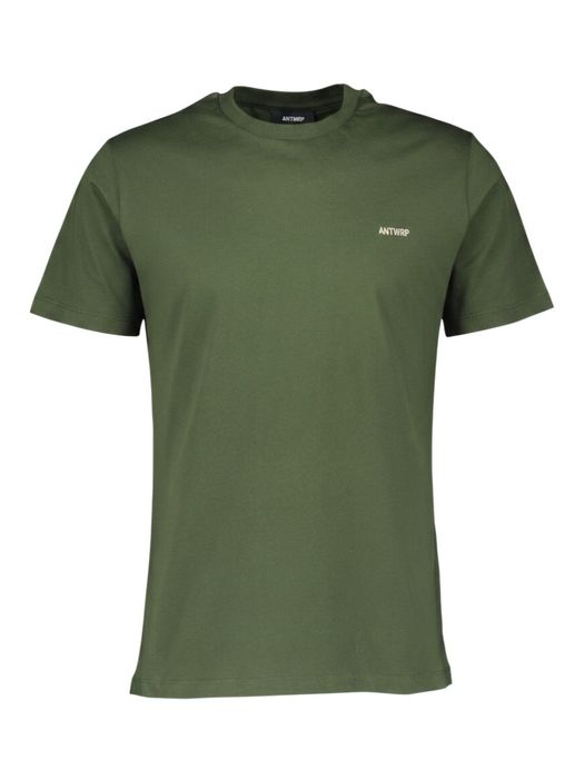 Kaki groene katoenen T-shirt Antwrp