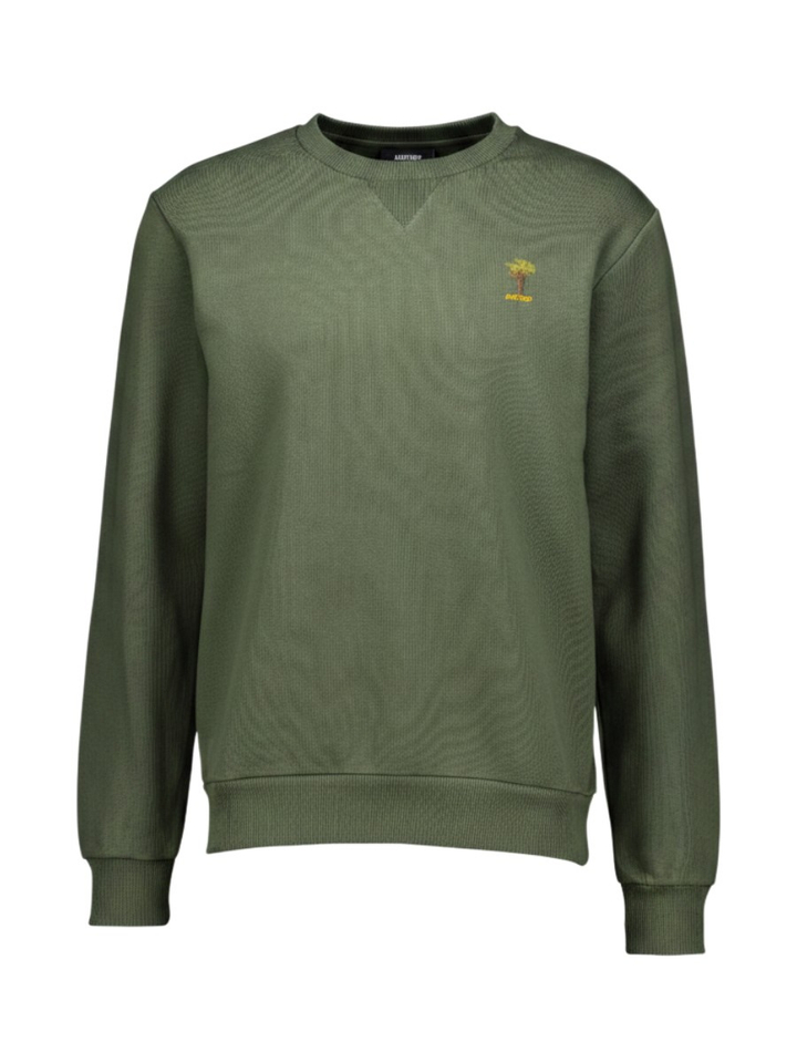 Donkergroene katoenen sweater Antwrp 
