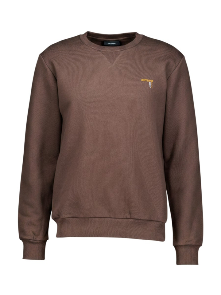 Donkerbruine sweater met ronde hals Antwrp
