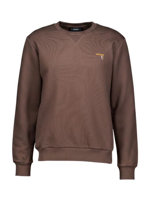 Donkerbruine sweater met ronde hals Antwrp