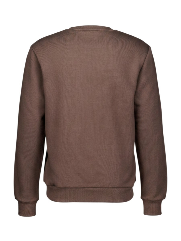 Donkerbruine sweater met ronde hals Antwrp