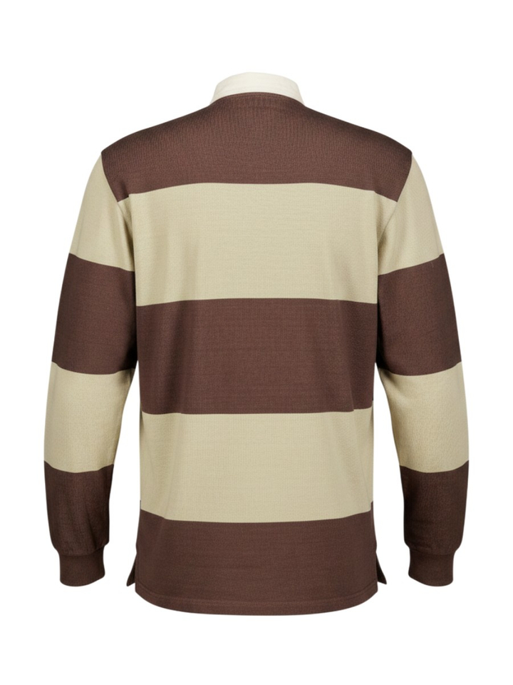 Gestreepte bruine polo sweater Antwrp