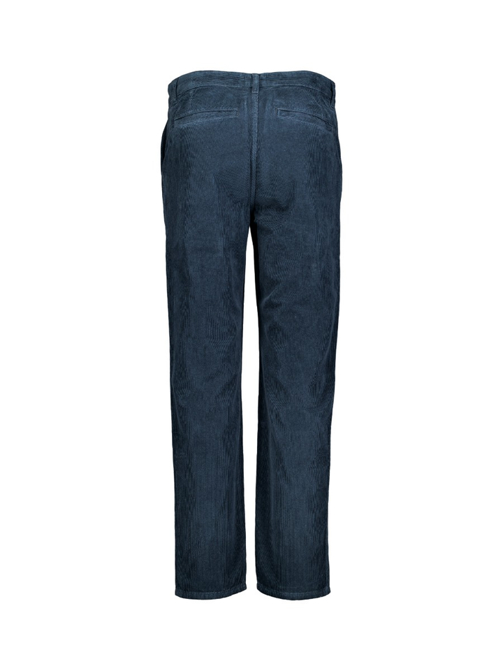 Donkerblauwe broek in ribfluweel New Scott Antwrp 
