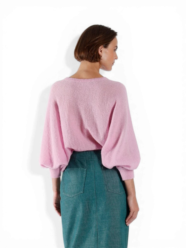 Roze trui met ronde hals Palais Julia June