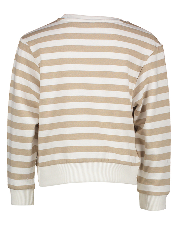 Wit beige gestreepte sweater Bell Name It