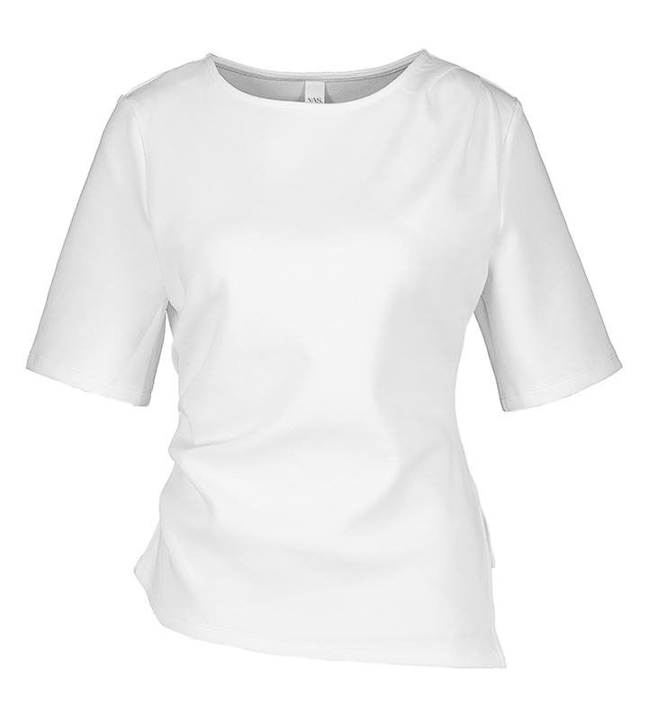 Ecru t-shirts met strop detail Pina Y.A.S