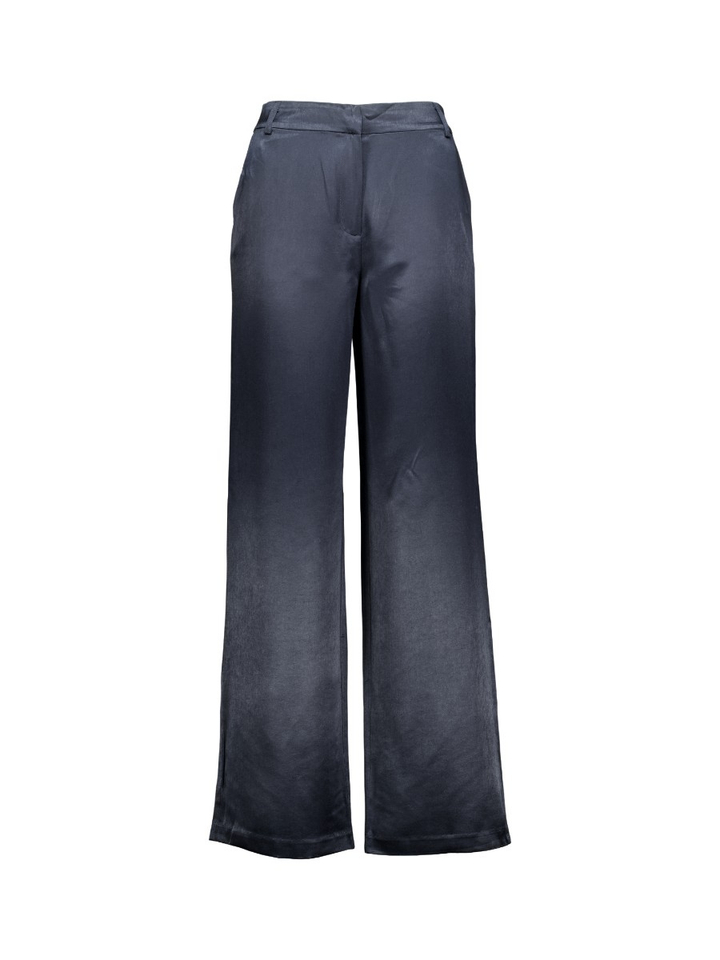 Dark navy wijde lange broek Lotak AC