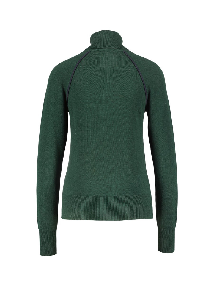 Groene rolkraag met blauw detail Vicky AC 