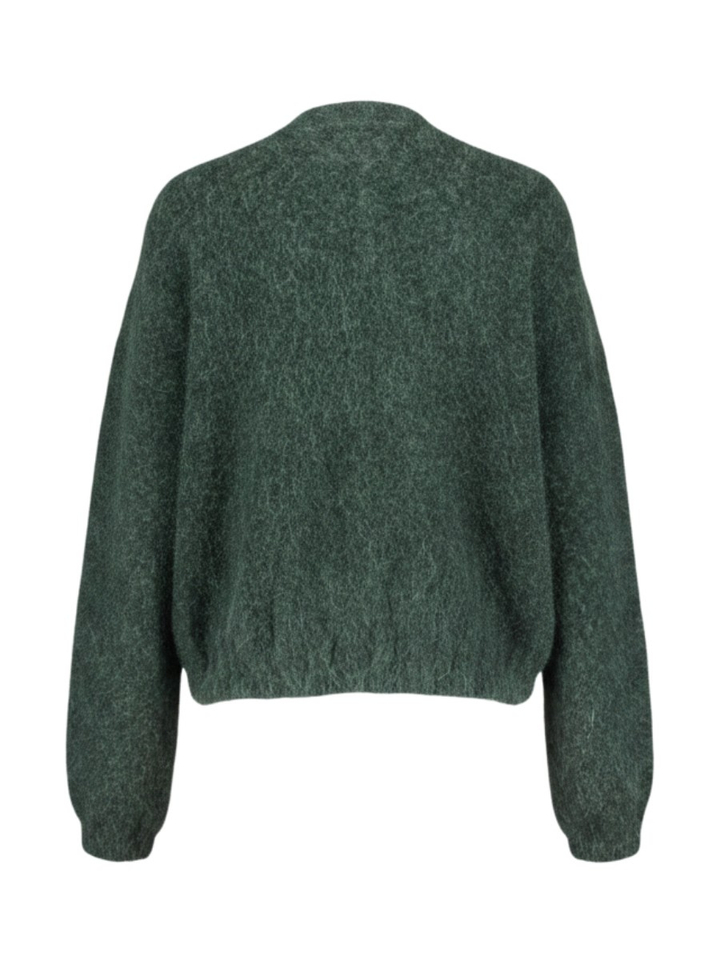 Donkergroene gilet met rits Belly AC