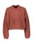 Roestkleurige gebreide cardigan met elastiek onderaan Belly AC