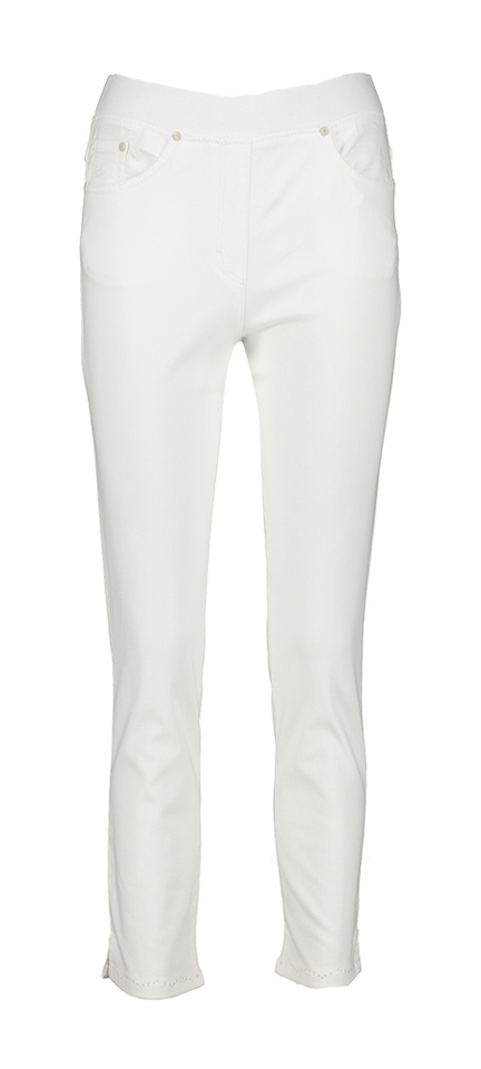 Midden blauwe jeans met elastiek Pamina Raphaela 