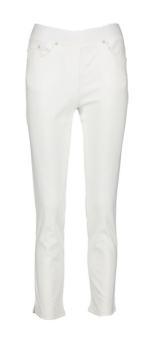 Midden blauwe jeans met elastiek Pamina Raphaela