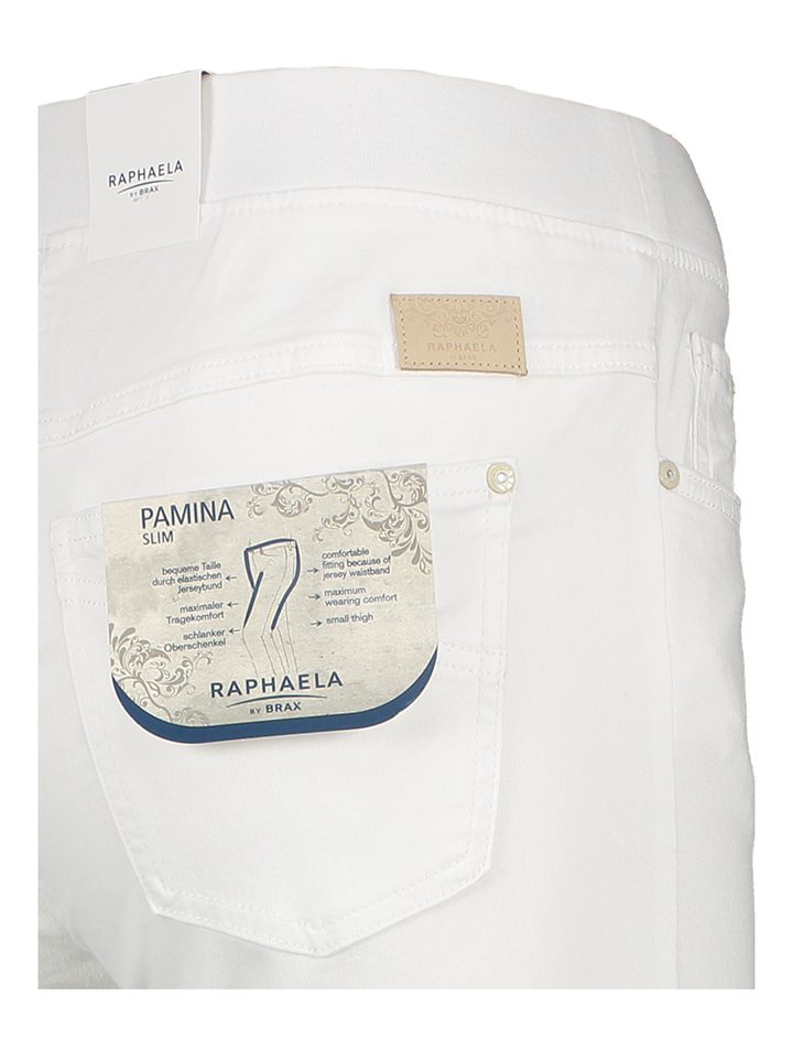 Midden blauwe jeans met elastiek Pamina Raphaela 