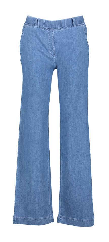 Blauwe flared fit jeans met elastiek Pam Flair Raphaela 
