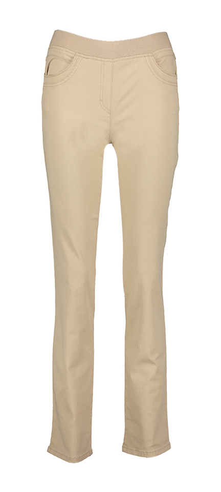 Beige broek met elastiek Pamina Raphaela 