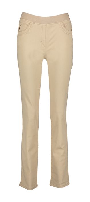 Beige broek met elastiek Pamina Raphaela