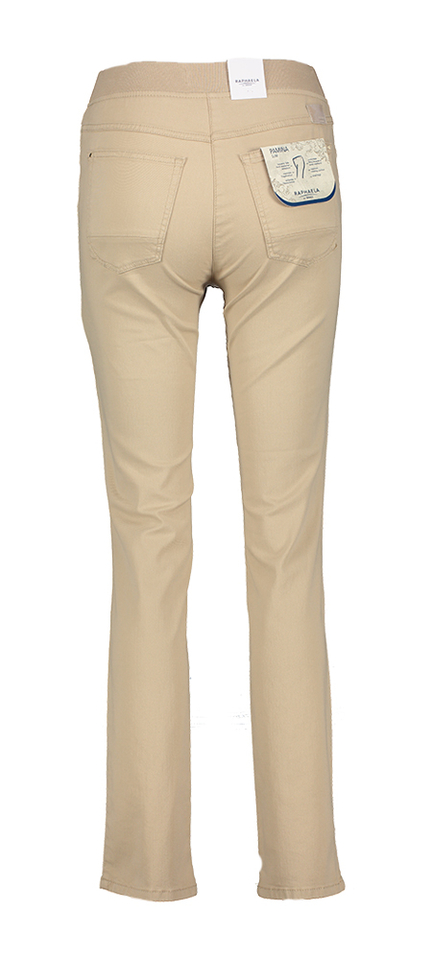 Beige broek met elastiek Pamina Raphaela 