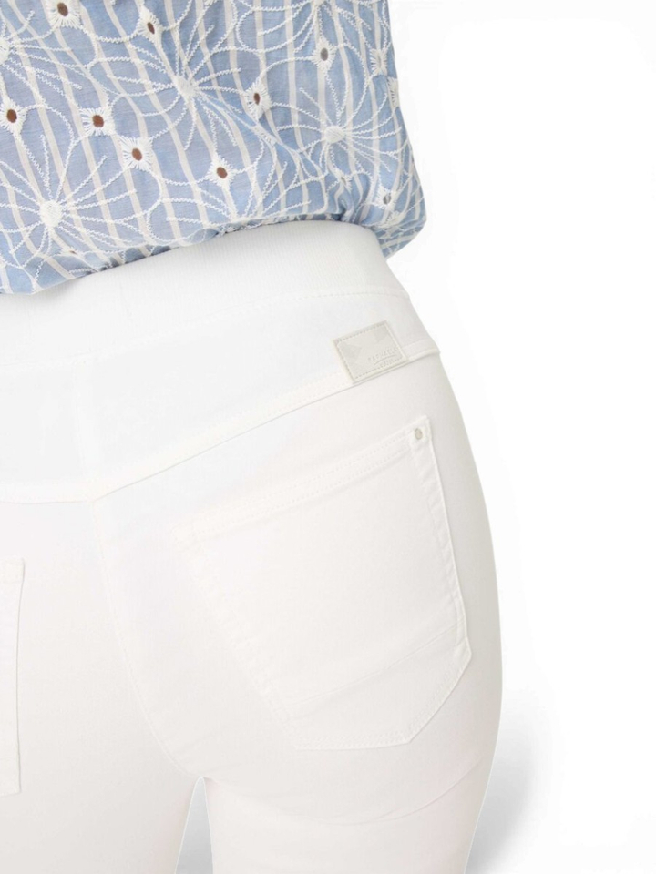 Witte broek met elastiek Pamina Brax