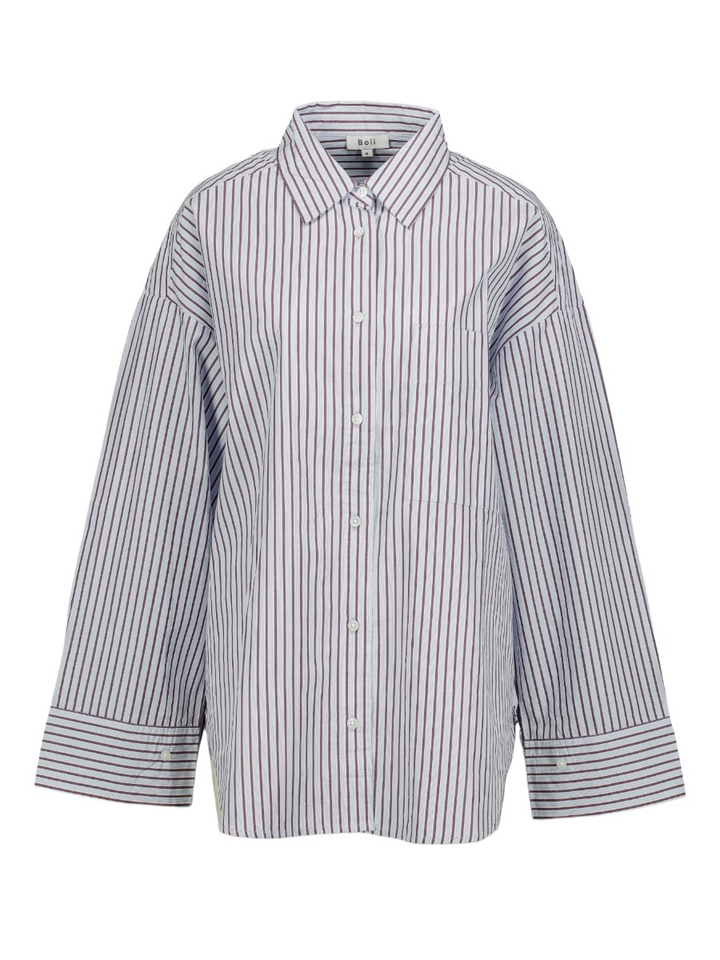 Blauw gestreepte blouse Fie Striped Boii