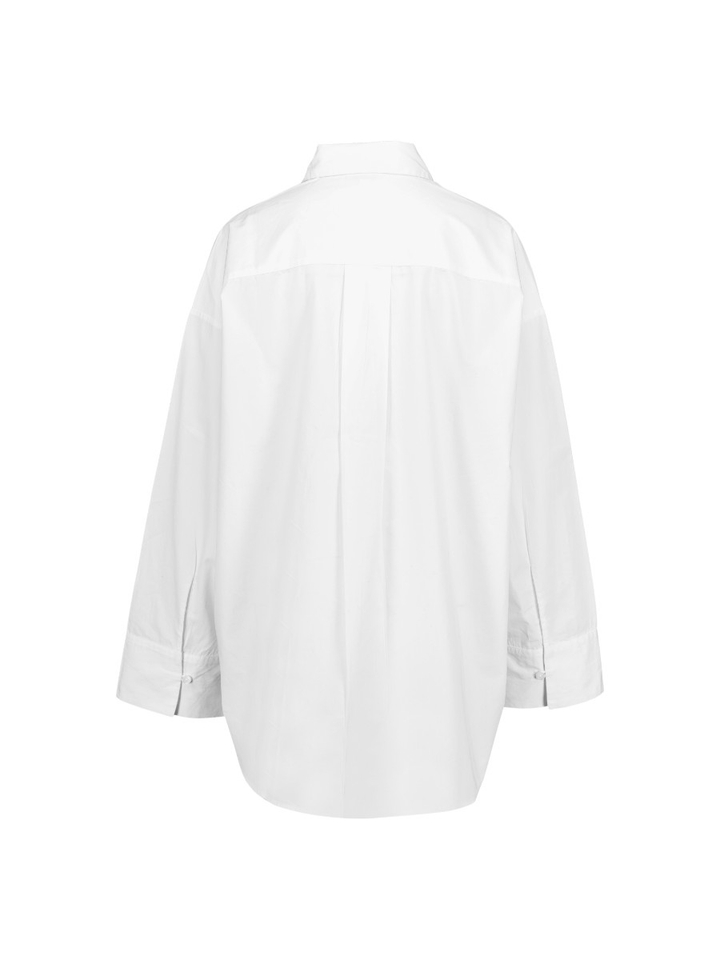 Witte blouse met lange mouwen File Solid Boii