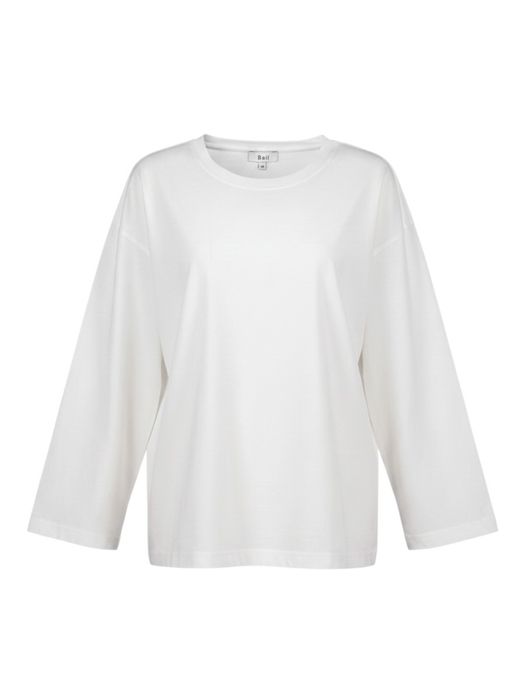 Witte t-shirt met lange mouwen Alberte Boli