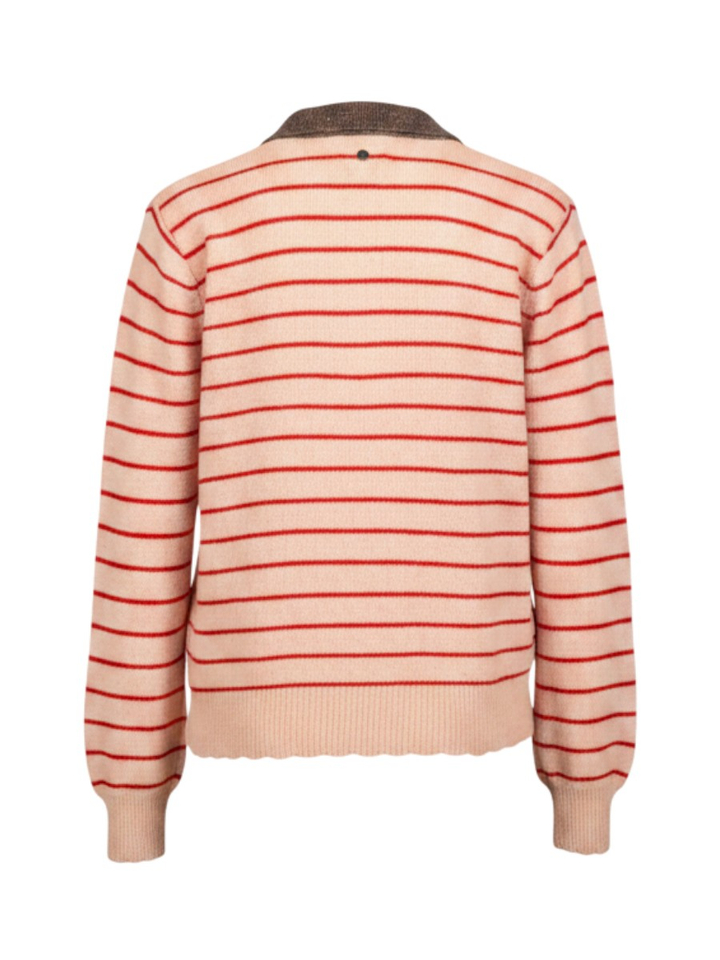 Roze gestreepte trui Lucinda stripe Numph