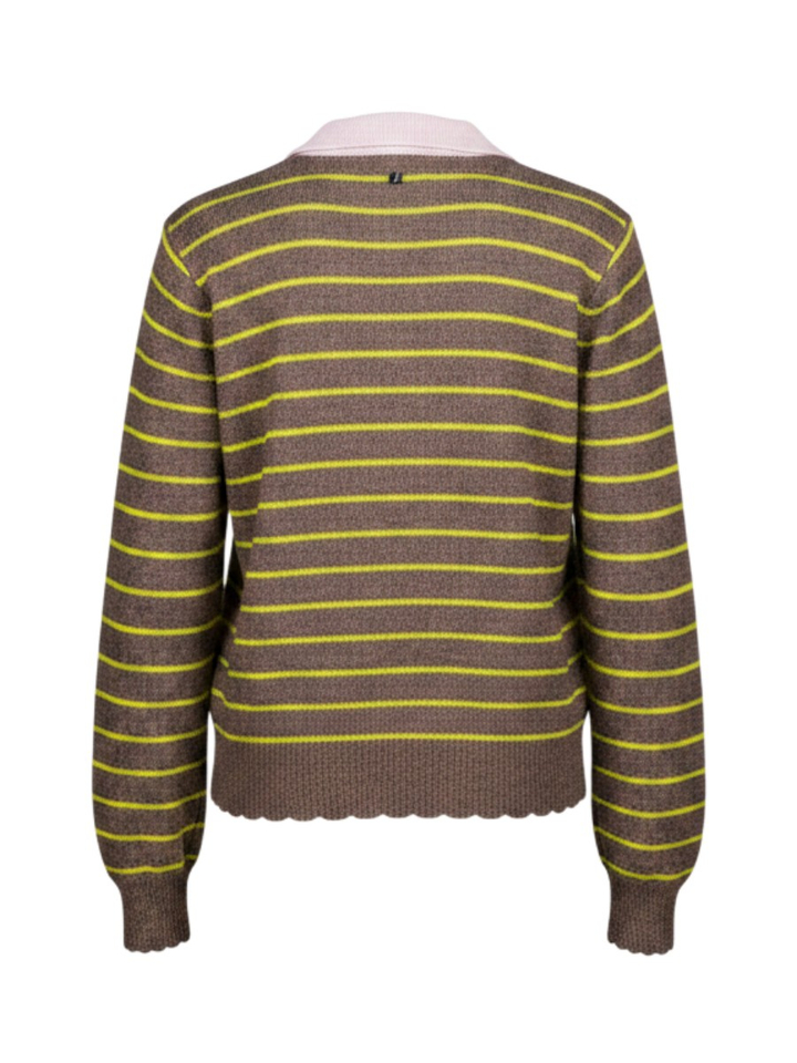 Bruine gestreepte trui Lucinda stripe Numph