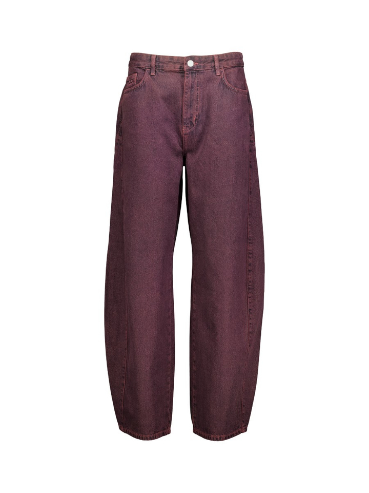 Bordeaux high rise barrel jeans Amsterdam Nümph