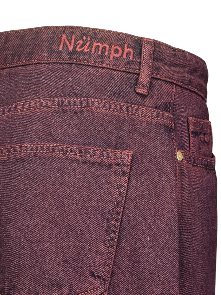 Bordeaux high rise barrel jeans Amsterdam Nümph