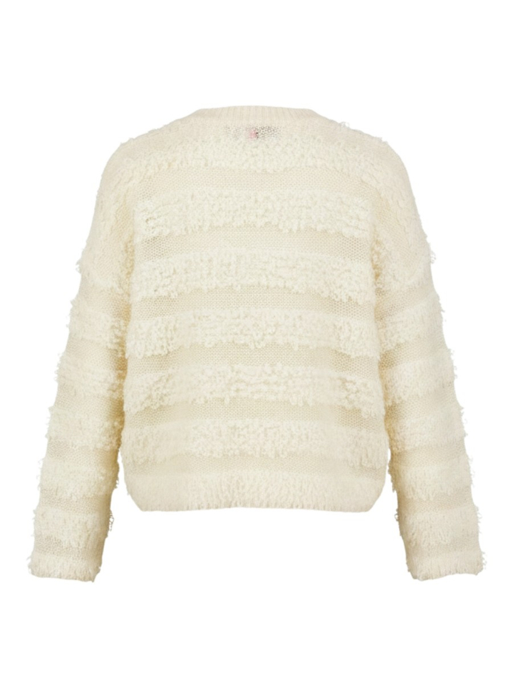 Ecru pull met horizontale strepen SHEEBA Nümph