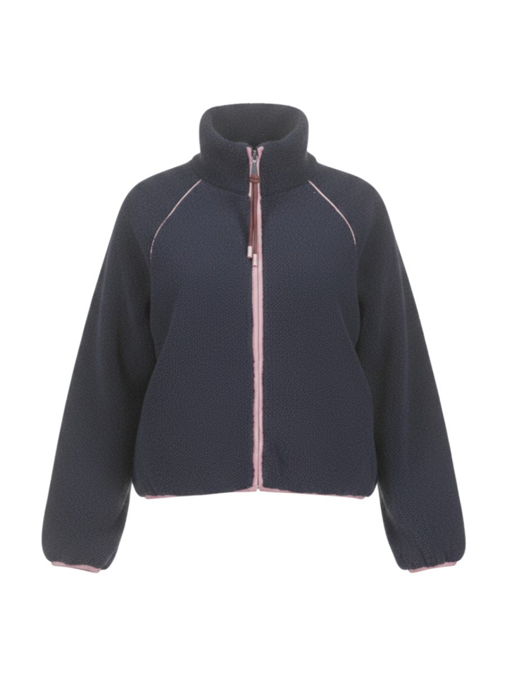 Donkerblauwe teddy jas Reece Numph