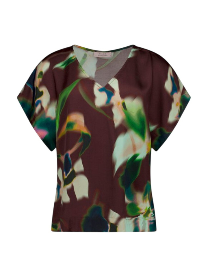 Multicolor bloes met bloemenprint Jutta Studio Anneloes 