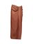 Roestkleurige lederlook rok met overslagdetail Charge March23 