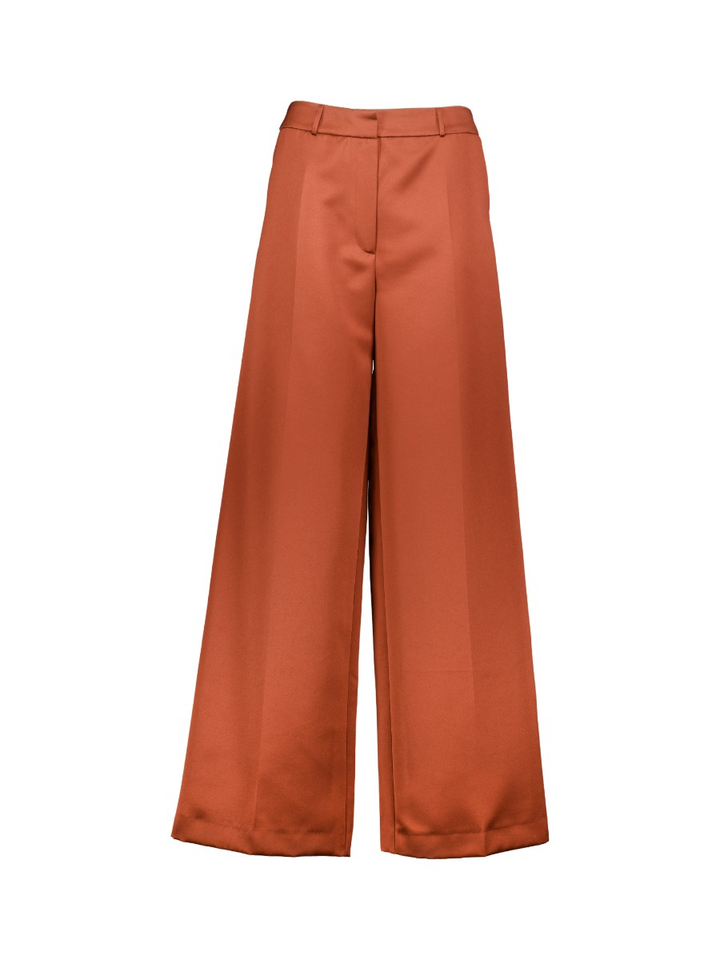 Roestkleurige geklede broek Briane March23
