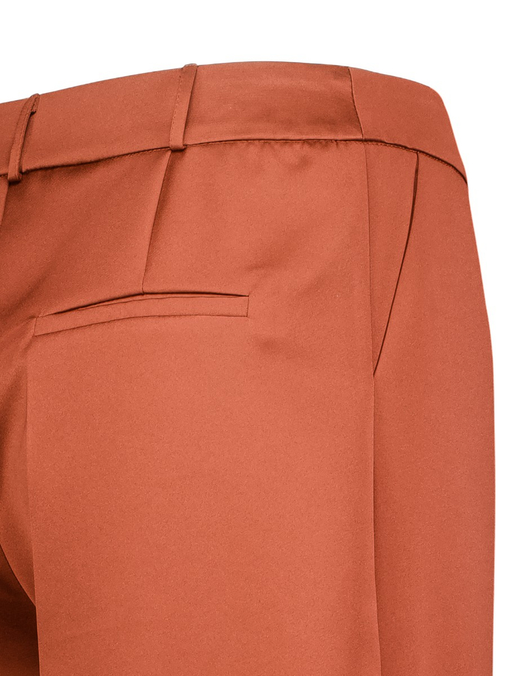 Roestkleurige geklede broek Briane March23