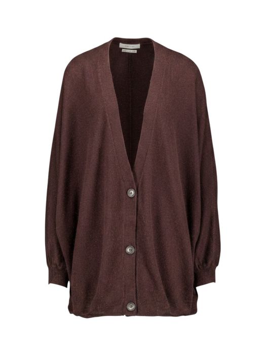 Bruine lange cardigan met knopen ARRAN March 23