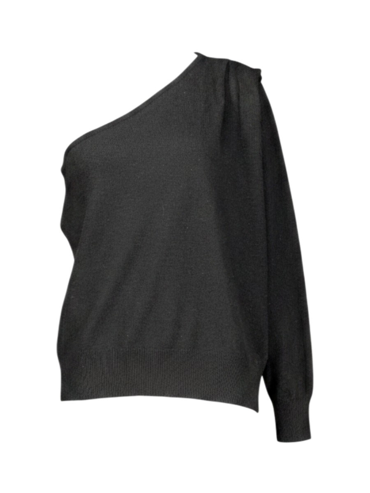 Zwarte off shoulder trui Milan March23