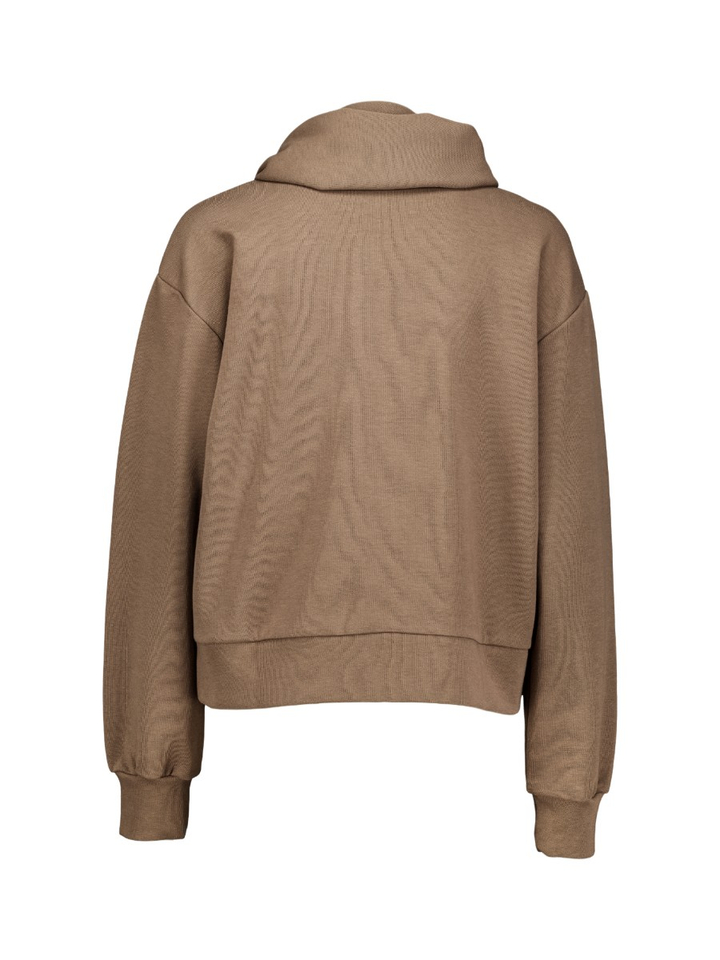 Bruine sweater met sjaal Denver March23
